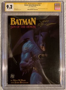 1ST DAMIAN WAYNE Batman: Son of the Demon Paperback SIGNED CGC 9.2 NM-