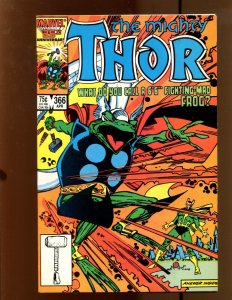 Thor #366 - 1st Cover Of Frog! (8.0/8.5) 1986