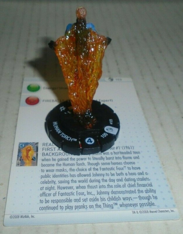 Human Torch 103 Marvel Heroclix Secret Invasion