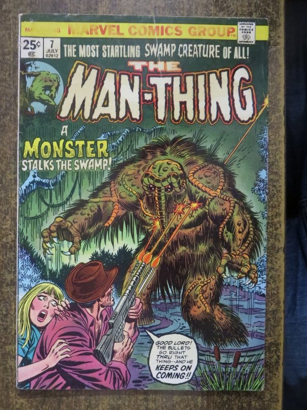 MAN THING  7 G July 1974 Marvel COMICS BOOK