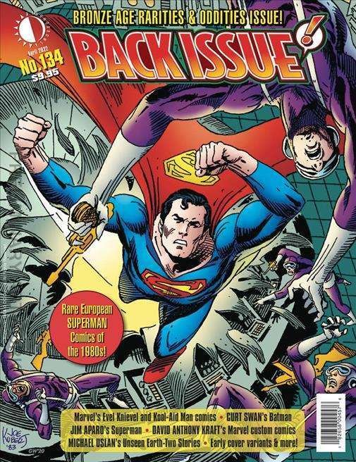 Back Issue #134 VF ; TwoMorrows | Superman Joe Kubert Magazine