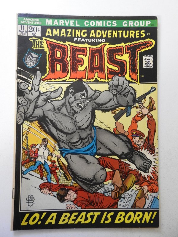 Amazing Adventures #11 (1972) FN- Condition! First app of the Beast with fur!