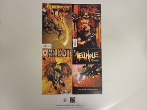 4 Image Dark Horse Comics #1 Hellkat #3 Hellhole #3 Hellcop #2 Hellgate 81 TJ29