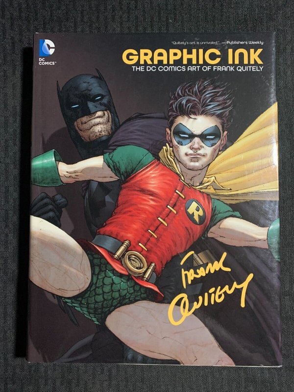 2014 GRAPHIC INK The DC Comics Art of Frank Quitely HC/DJ VF+/FN+ 1st Printing