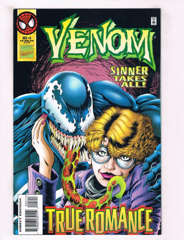 Venom #5 VG Marvel Comics True Romance Comic Book Spider-Man Dec 1995 DE34