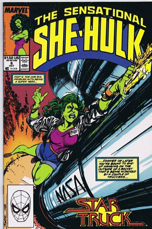 Sensational She Hulk #6 ORIGINAL Vintage 1989 Marvel Comics   