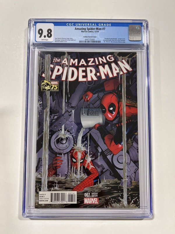 Amazing Spider-Man 7 CGC 9.8 2014 Marvel Comics Golden Variant Cover
