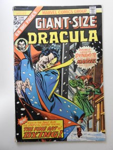 Giant-Size Dracula #5  (1975) VG Condition! Tape pull back cover