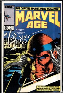 Marvel Age #21 (1984) Void Indigo
