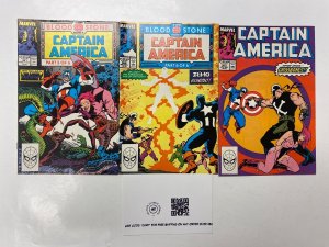 3 Captain America MARVEL comic book #361 362 363 26 KM9