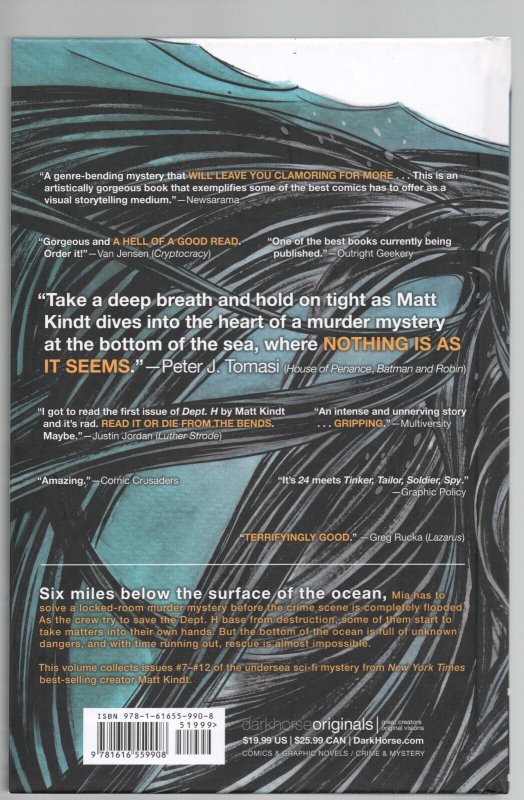 Dept. H Volume 2 Hardcover Matt Kindt