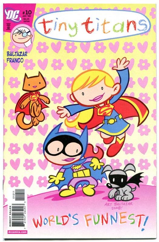 TINY TITANS #10, NM-, Robin, SuperGirl, Flash, WonderGirl, 2008,more DC in store