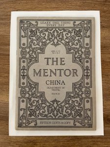 The Mentor Vol. # 3 # 5 April 15, 1915 Associated Newspaper School China 3 J800