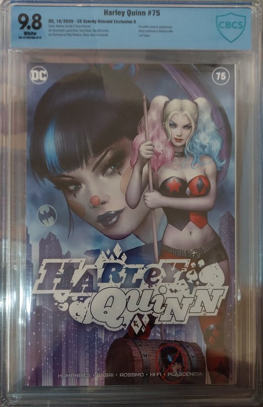 Harley Quinn #75 CBCS 9.8 Szerdy Kincaid Exclusive A Punchline CVR and App