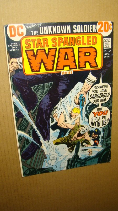 STAR SPANGLED WAR STORIES 169 JOE KUBERT ART 1973 UNKNOWN SOLDIER 