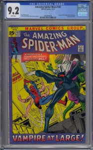 AMAZING SPIDER-MAN #102 CGC 9.2 ORIGIN 2ND MORBIUS LIZARD WHITE PAGES