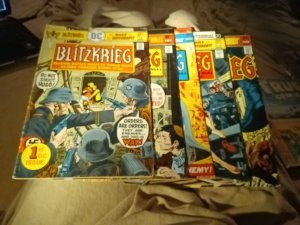 Blitzkrieg DC Comics 1976 Lot Run Issue 1,2,3,4,5 Bronze Age Complete Series Set