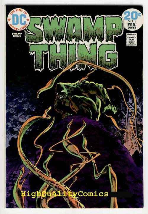 SWAMP THING #8, VF to NM, Bernie Wrightson, 1974, Lurker in Tunnel 13, (a) 