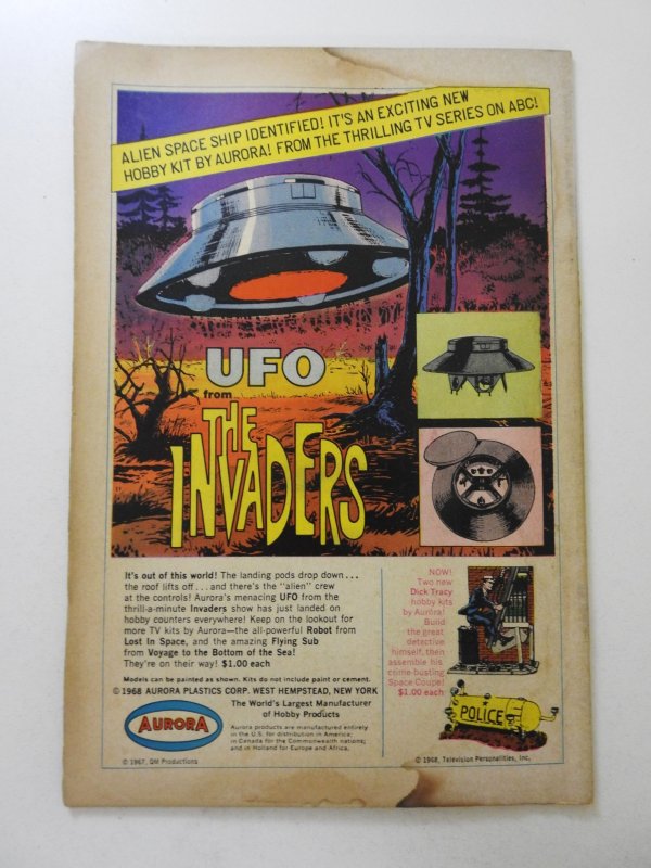 Superman #206 (1968) GD Condition moisture damage