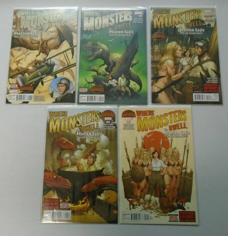 Where Monsters Dwell set:#1-5 8.0 VF (2015)