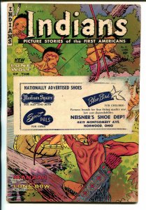 Indians #12 1952-Fiction House-Long Bow-Manzar-shoe store promo item-G
