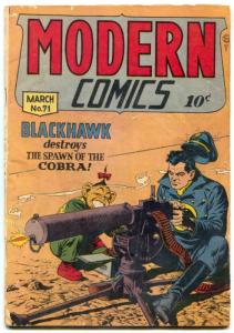 Modern Comics #71 1948- BLACKHAWK- TORCHY vg-