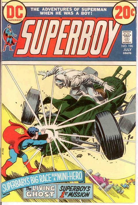 SUPERBOY 196 VG+   July 1973 COMICS BOOK