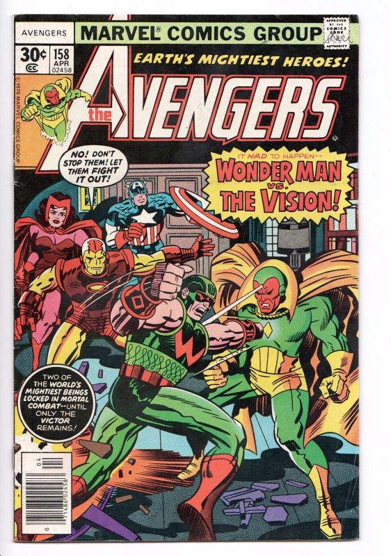 Avengers #158 - 1st App of Graviton (Marvel, 1977) FN+