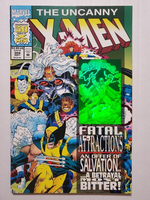 The Uncanny X-Men #304 (1993) VF Wraparound Cover plus Hologram