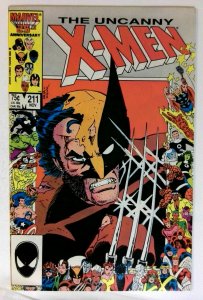 UNCANNY X-MEN #211 NM HIGH GRADE BRONZE AGE KEY XMEN COMIC MUTANT MASSACRE