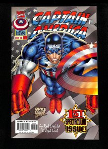 Captain America (1996) #1 Gray Flag Background Variant 1st Rikki Barnes!