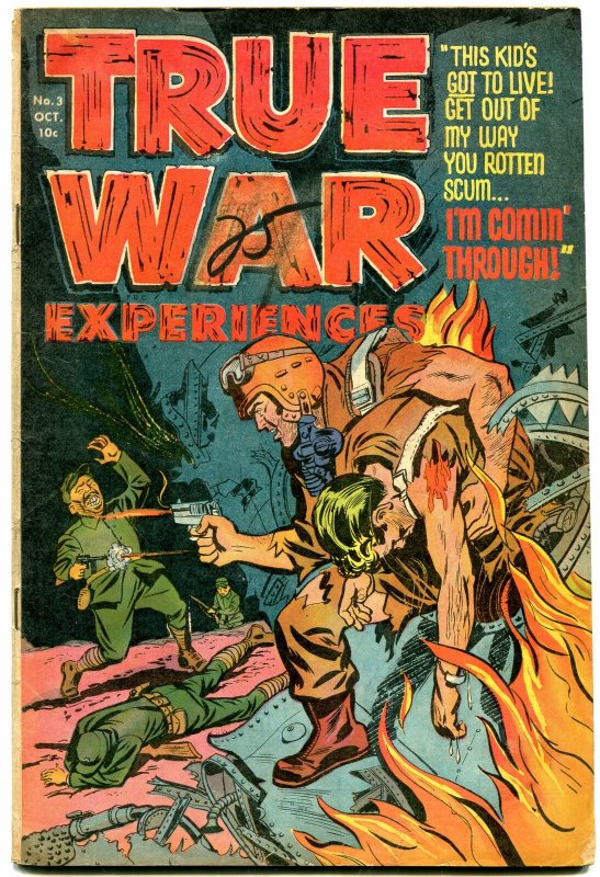 TRUE WAR EXPERIENCES #3 1952 BLOODY KOREAN WAR VIOLENCE VG