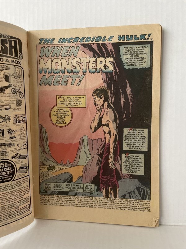 Incredible Hulk #151 ~