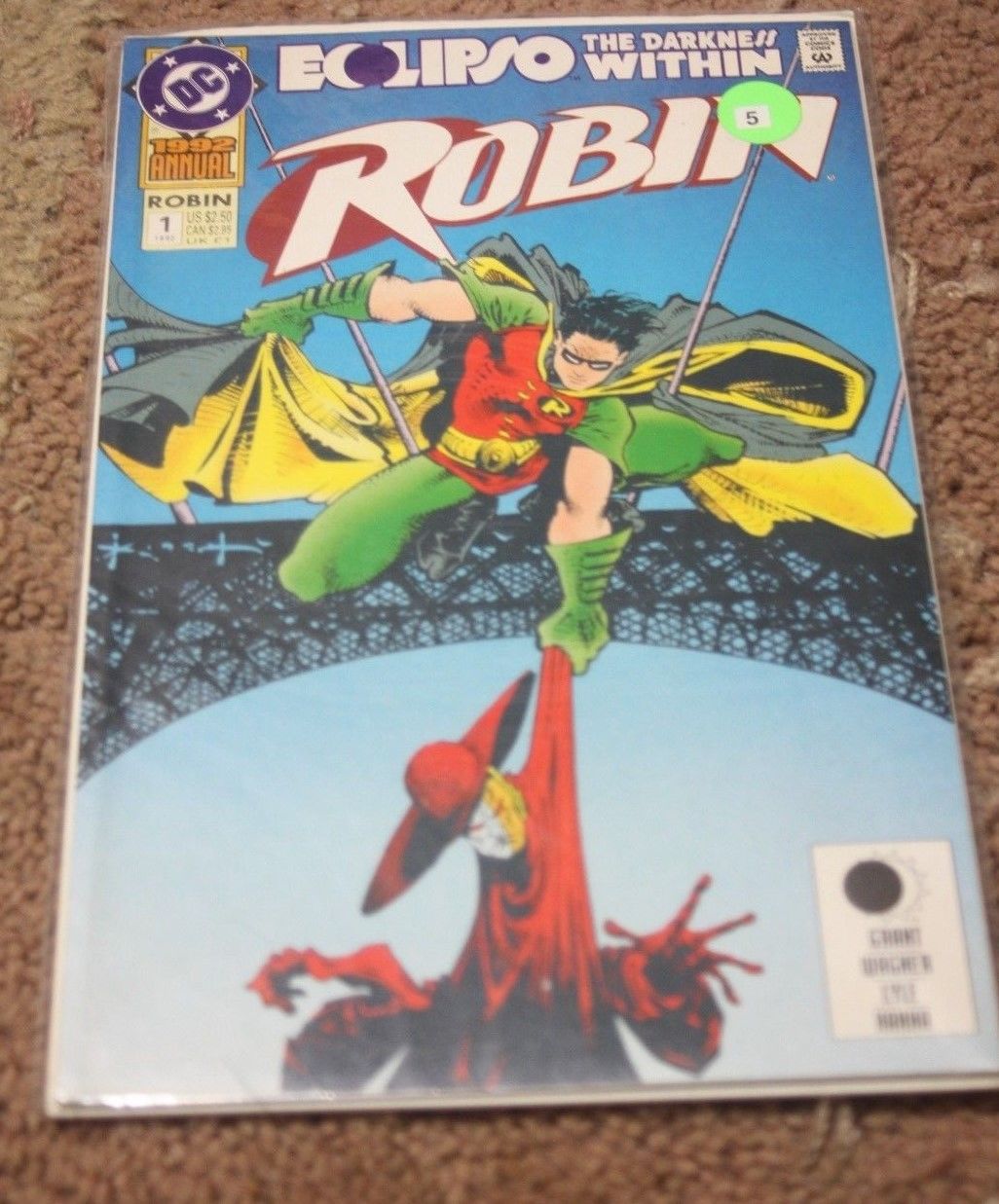 Details about  / 1992 ROBIN #1 ANNUAL ECLIPSO DARKNESS WITHIN DC COMICS FINE+