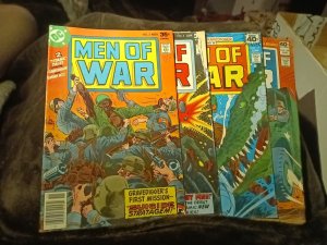 Men Of War 3 4 17 1st Appearance Rosa 24 DC Bronze Age Comics Lot Set Collection