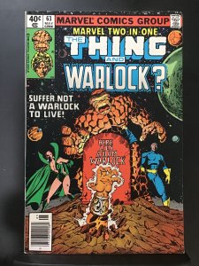 Marvel Two-in-One #63 Newsstand Edition (1980)