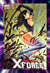 Uncanny X-Force #5 NM FOIL MX Variant (Scarce!) Milo Manara [KEY Ratio] Psylocke