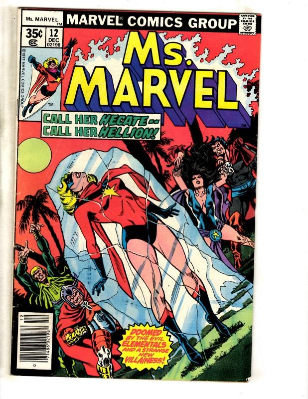 Lot Of 5 Ms. Marvel Comic Books # 11 12 13 21 22 Avengers Hulk Iron Man CR41