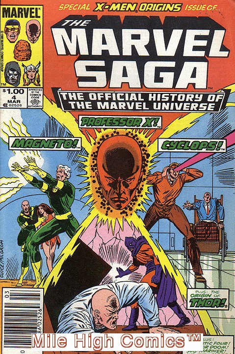 MARVEL SAGA (1985 Series) #4 NEWSSTAND Very Fine Comics Book