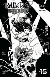 Bettie Page Unbound #10 1:15 Royle B&W FOC Variant Dynamite 2020 EB118