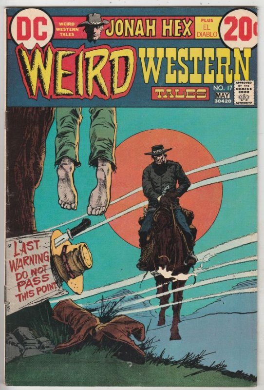 Weird Western Tales #17 (Nov-72) VF High-Grade Jonah Hex