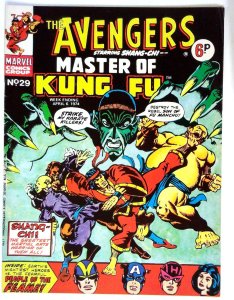 Avengers (UK) #29 (1974) Shang-Chi Fu Manchu Marvel VF