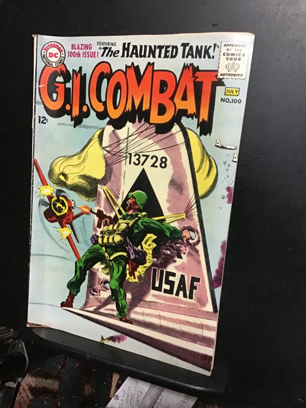 G.I. Combat #100 (1963) Key 100th issue! Grey-tone cover! FN+ Boca CERT! Wow!