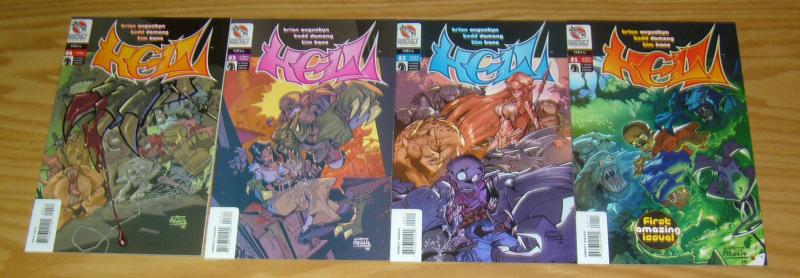 Hell #1-4 VF/NM complete series - brian augustyn - dark horse comics set lot 2 3