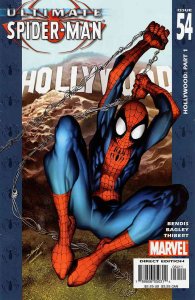 Ultimate Spider-Man #54 VF/NM ; Marvel | Bendis - Bagley Hollywood Sign Cover