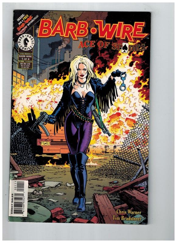 Barb-Wire Ace Of Spades # 1 VF Dark Horse Comic Books Chris Warner WOW!!!!!! SW1