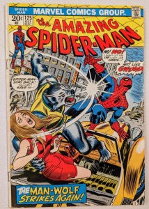 Amazing Spider-Man #125 1973 FN- 5.5 2nd Appearance Man-Wolf! Clean Copy
