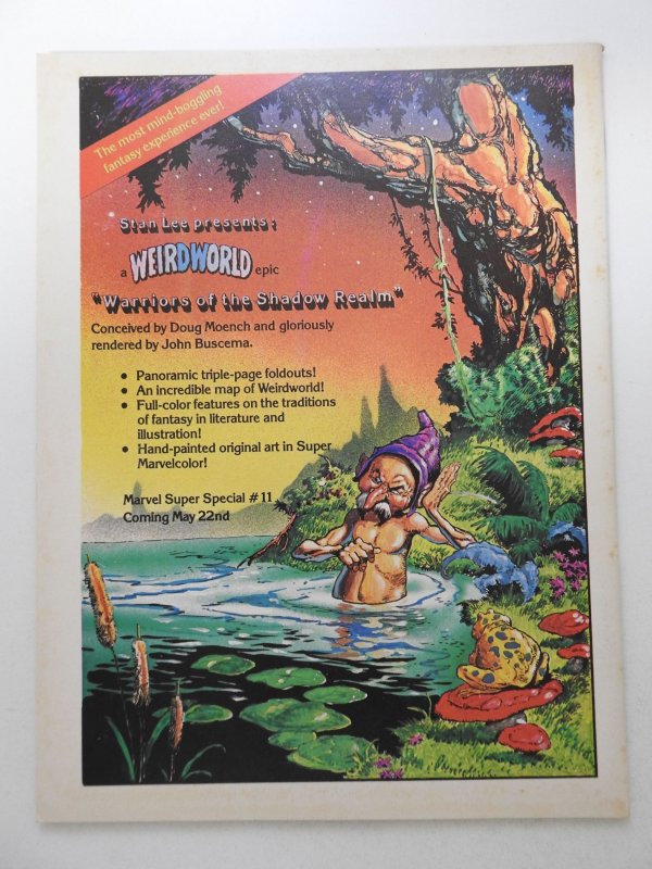 Marvel Comics Super Special #10 (1979) Featuring Starlord! VF+ Condition!