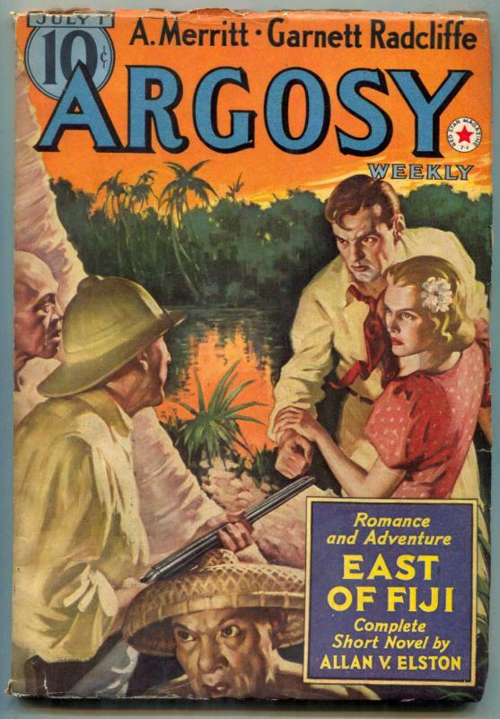 Argosy Pulp July 1 1939- East of Fiji- Belarski cover F/VF