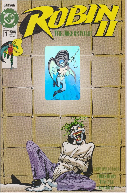 Robin II: Jokers Wild #1C Mini (1991) DC, Matt Wagner Joker in Straight Jacket 